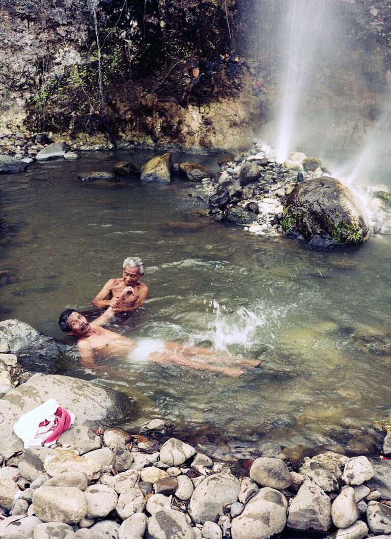 A massage in the hot springs