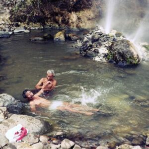 A massage in the hot springs